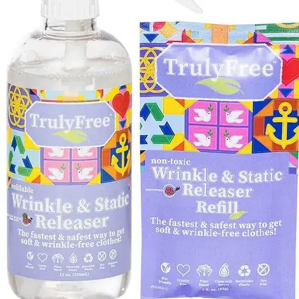 1-Pack-Truly-Free-Wrinkle-Static-Releaser---Quick-Fix-Static-Guard,-Wrinkle-Release-Spray,-Clothes,-Linen,-Pillows,-and-Sheets-Fabric-Refresher---Plant-Based---12oz-Spray-Bottle,-1-Refill